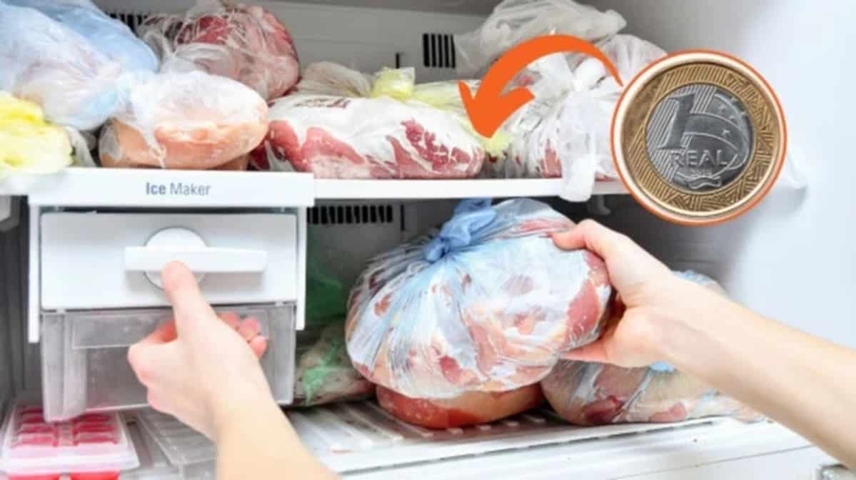 putting a coin in your freezer